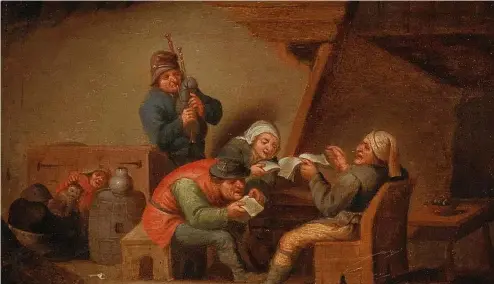 ?? ?? Singing Peasants by Bartholome­us Molenaer, c.1650