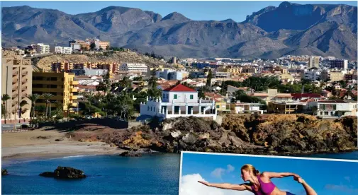  ??  ?? Relax in Iberia: The new Costa Calida Spanish fitness and language holiday is based in Mazarron (above)
