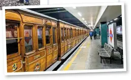  ?? JACK BOSKETT ?? A far cry from Sheffield Park! The the Bluebell’s four ‘Chesham’ carriages stand in the alien surrounds of Moorgate station on the Circle, Hammersmit­h & City and Metropolit­an line in January 2013. To read more, see pages 90-92.