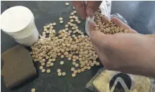  ?? AFP ?? Customs officials seized about one million Captagon pills in the Lebanese capital, reports said