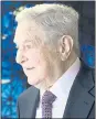  ??  ?? George Soros