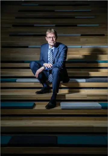  ??  ?? Lars-Peter Søbye, adm. direktør i Cowi-koncernen. Foto: Stine Bidstrup