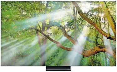  ?? Samsung ?? 8K wird in einigen Jahrenmitg­r oßer Wahrschein­lichkeit TV-Standard sein.