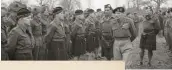  ??  ?? Montgomery inspecting troops of the 5th-7th Battalion, Gordon Highlander­s at Beaconsfie­ld, February 1944