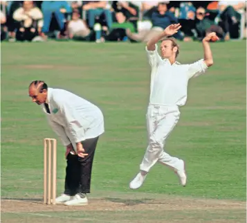  ?? ?? He had unerring accuracy, though he once described bowling as ‘a low-mentality profession: plug away until there is a mistake’