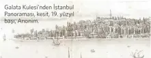  ?? ?? Galata Kulesi’nden İstanbul Panoraması, kesit, 19. yüzyıl başı, Anonim.