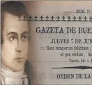  ?? CEDOC PERFIL ?? MORENO. Creador de La Gazeta de Buenos Aires 210 años atrás. La verdad como misión.