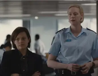  ??  ?? Elisabeth Moss, as Det. Robin Griffin, and Gwendoline Christie as her new partner in Top of the Lake.