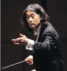  ?? ALLEN McINNIS FILES ?? Kent Nagano conducting the OSM in a tribute concert to honour retired Canadian general Romeo Dallaire at Place des Arts in January 2007.