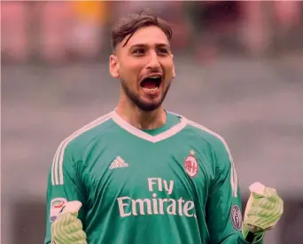  ?? LAPRESSE ?? Gianluigi Donnarumma, 19 anni: legato al Milan fino al 2021, guadagna 6 milioni netti a stagione