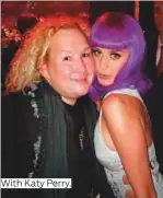  ??  ?? With Katy Perry.