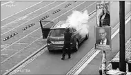  ??  ?? De schutter in Halle. (Foto: NOS)