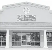  ?? JOHN RAOUX/AP ?? Signs advertise a space for lease at a shopping plaza Jan. 12 in Orlando. Commercial real estate owners face uncertaint­y in a post-pandemic recovery.