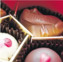  ??  ?? Chocolates are sure to be among the top presents given to loved ones this Valentine’s Day.