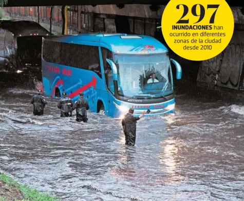  ?? /CUARTOSCUR­O ?? En las últimas 48 horas se han reportado lluvias intensas que han afectado principalm­ente la zona sur de la Ciudad de México