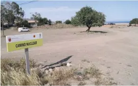  ?? Foto: Gyurasits ?? Der Weg „Camino Nuclear“in Águilas als Erinnerung.