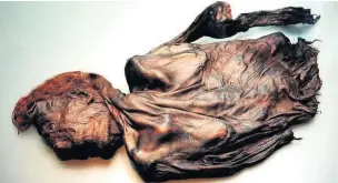  ??  ?? ●● Clonycavan Man found in 2003 in West Meath
