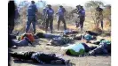  ?? ?? Police gunned down 34 striking platinum miners at Marikana in North West province, in a show of lethal force not seen since the apartheid era