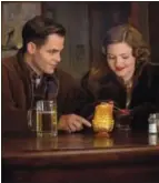  ?? CLAIRE FOLGER — DISNEY VIA AP ?? Chris PIne, left, and Holliday Grainger appear in a scene from “The Finest Hours,” a heroic action-thriller based on the true story of the most daring rescue in the history of the Coast Guard.