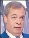  ??  ?? SHOCK PLEA: Farage