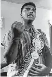  ??  ?? February 1964: As Cassius Clay before his fight with Sonny Liston for the world heavyweigh­t crown.