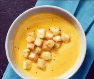  ?? DANIEL J. VAN ACKERE/AMERICA’S TEST KITCHEN VIA AP ?? Curried Butternut Squash and Apple Soup