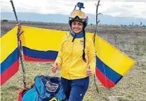  ?? CORTESÍA ?? Nathalia Pinzón fue octava en el Mundial de Parapente.