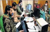  ??  ?? Govt has set up a 24×7 control room to battle virus, in Srinagar. -ANI