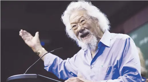  ??  ?? L’écologiste de longue date, David Suzuki. - La Presse canadienne: Sean Kilpatrick