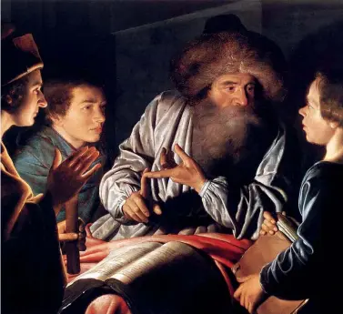  ?? ?? Willem van der Vliet ( 1584 circa - 1642), Filosofo e discepoli (1626, olio su tavola), Trust for Scotland, Brodie Castle