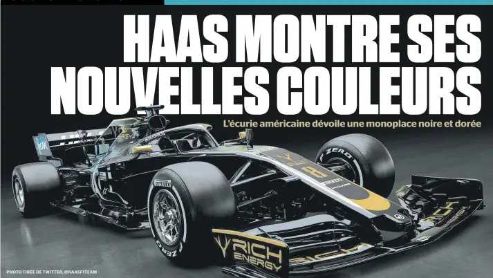  ??  ?? PHOTO TIRÉE DE TWITTER, @HAASF1TEAM