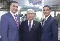  ??  ?? Simón Genao, Rafael Genao y Erich Pineda.