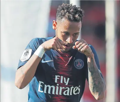  ?? FOTO: EFE ?? Neymar acabó en el PSG en verano de 2017 en una operación en la que no medió traspaso