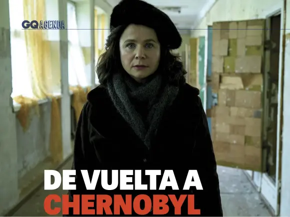  ??  ?? Arriba, Emily Watson
(nominada a dos premios Oscar) da vida a la física nuclear Ulana Khomyuk en la
serie Chernobyl.