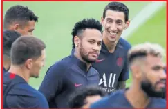  ??  ?? Neymar, en un entrenamie­nto del PSG.