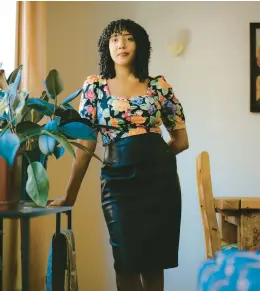  ?? NATE PALMER/THE NEW YORK TIMES ?? Namwali Serpell is seen July 11 at her New York home.