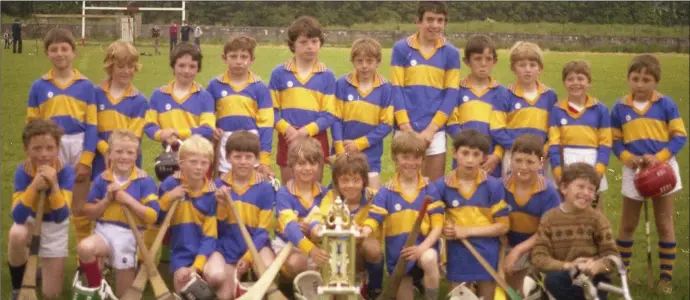  ??  ?? A 1982 Geraldine O’Hanrahan’s Street League hurling team.