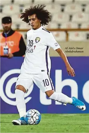  ??  ?? Al Ain’s Omar Abdulrahma­n