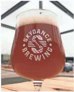  ?? ?? Mosquito Hawk Amber Ale from Skydance Brewing Company.