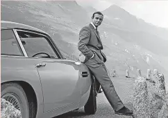  ?? ?? ICONIC Sean Connery as James Bond with the DB5 in Goldfinger in 1964