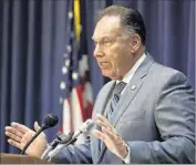  ?? Mark Boster Los Angeles Times ?? DISTRICT ATTORNEY Tony Rackauckas groomed Spitzer as his successor and then fired him. The terminatio­n seven years ago set off a bitter rivalry.