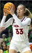  ?? Associated Press ?? Virginia Tech will sorely miss Elizabeth Kitley in the lineup.