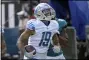  ?? PHELAN M. EBENHACK - THE ASSOCIATED PRESS ?? FILE - In this Oct. 18, 2020, file photo, Detroit Lions wide receiver Kenny Golladay (19) celebrates a reception during the second half of an NFL football game against the Jacksonvil­le Jaguars in Jacksonvil­le, Fla.