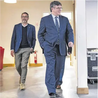  ?? Glòria Sànchez / Europa Press ?? El expresiden­te de la Generalita­t y candidato de Junts, Carles Puigdemont, el pasado martes.