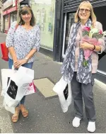  ??  ?? Diane Bromley and Wendy Pfeiffer helped to match older people with companions as part of their work with the West Kent Befriendin­g Service. Right, on their last day