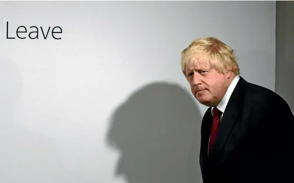  ??  ?? Boris Johnson is the bookies’ favourite to take over as Conservati­ve Party leader from David Cameron.