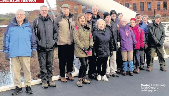  ??  ?? Moving Cambuslang Parish Church’s walking group