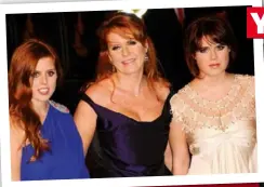  ??  ?? ABOVE: With their mother, Sarah, the Duchess of York. RIGHT: Eugenie is due to marry Jack Brooksbank in October – and just like her cousin Harry’s wedding it will be a major affair, with 1 200 people being given access to the grounds of Windsor Castle to see the princess making her grand arrival.