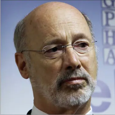  ?? ASSOCIATED PRESS ?? Pennsylvan­ia Gov. Tom Wolf