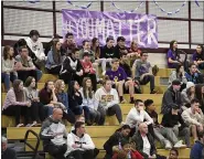  ?? BEN HASTY — MEDIANEWS GROUP ?? A crowd of 250spectat­ors came out to support the Blazers BALL basketball game between students and teachers to raise awareness of suicide prevention at Daniel Boone High School on Feb. 7.